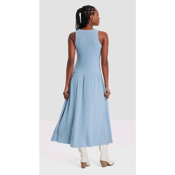 Universal Threads Blue Dress Medium - Picture 2 of 9